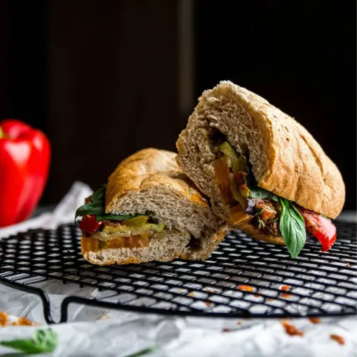 Roasted Mediterranean  Sandwich